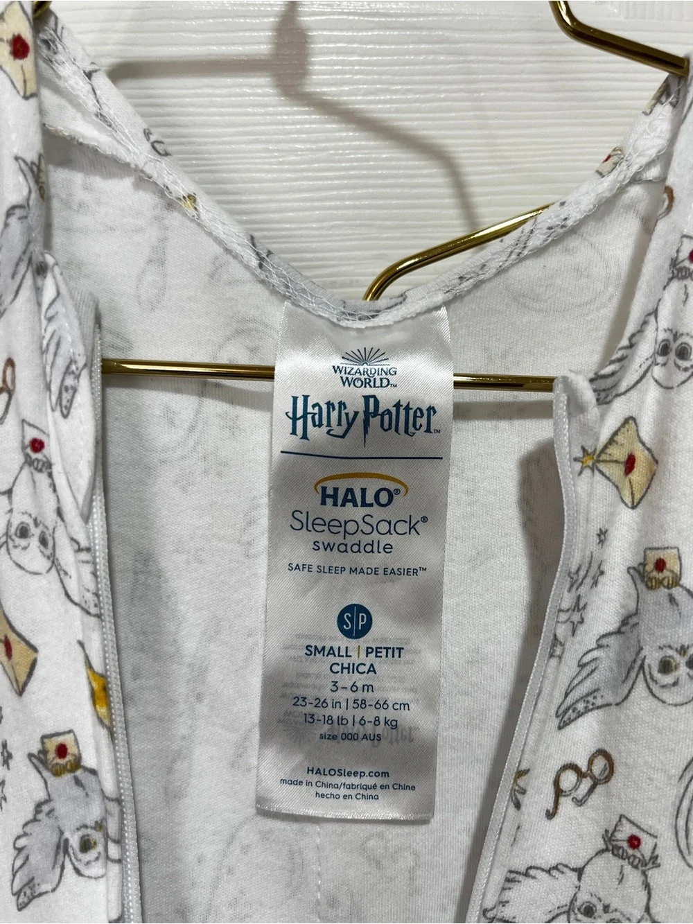 Lot of 2 Halo Sleep Sack Swaddle Size 3-6 Months Baby Fleece & Cotton